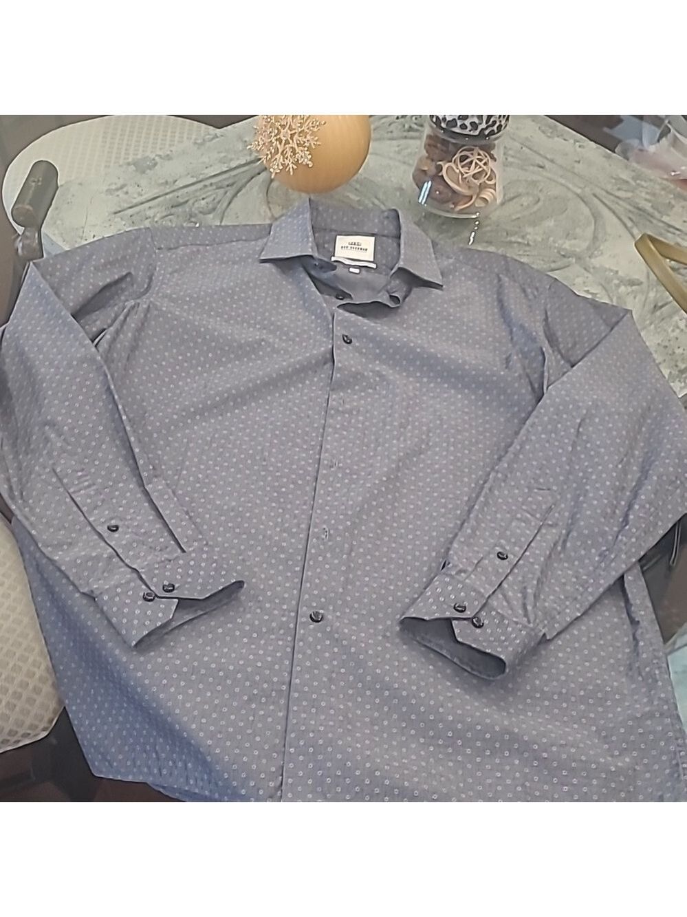 BEN SHERMAN MEN'S GRAY DRESS or CASUAL SHIRT LARGE